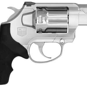 Diamondback DB0700S701 SDR  357 Mag 6rd 2" Polished Stainless Steel Target Crown Barrel, Polished Stainless Steel Cylinder, Stainless Steel Frame, Black Rubber Grip