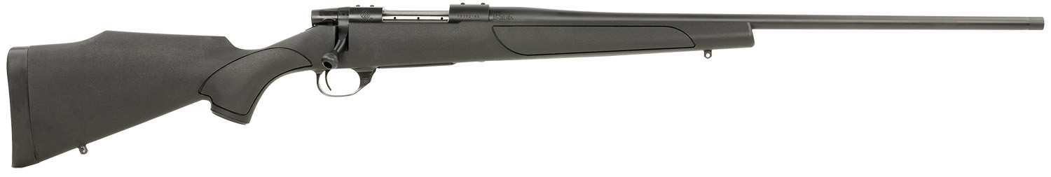 Weatherby VTX243NR2T Vanguard Obsidian Full Size 243 Win 4+1 22" Blued #2 Contour Threaded Barrel, Blued Drilled & Tapped Steel Receiver, Black Monte Carlo Synthetic Stock