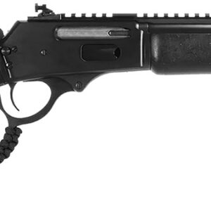 Rossi 953030161TB R95 Triple Black 30-30 Win 5+1 16.50" Black Cerakote Threaded Barrel, Black Cerakote Picatinny Rail Steel Receiver, Black Splatter Fixed Wood Stock