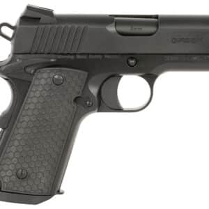 Girsan 392065 MC1911 SC Untouchable Sub-Compact Frame 9mm Luger 7+1 3.40" Black Steel Barrel, Black Serrated Steel Slide & Frame w/Beavertail, Black Polymer Grip