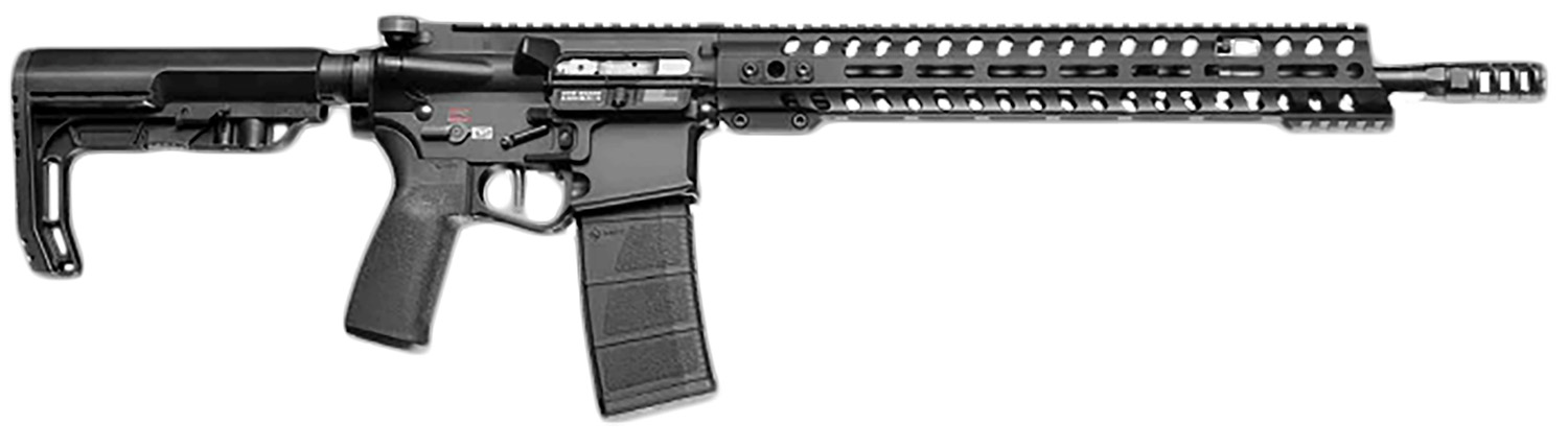 Patriot Ordnance Factory 02039 Renegade + 5.56x45mm NATO 30+1, 13.75" Steel Threaded Barrel, Black Aluminum Receiver