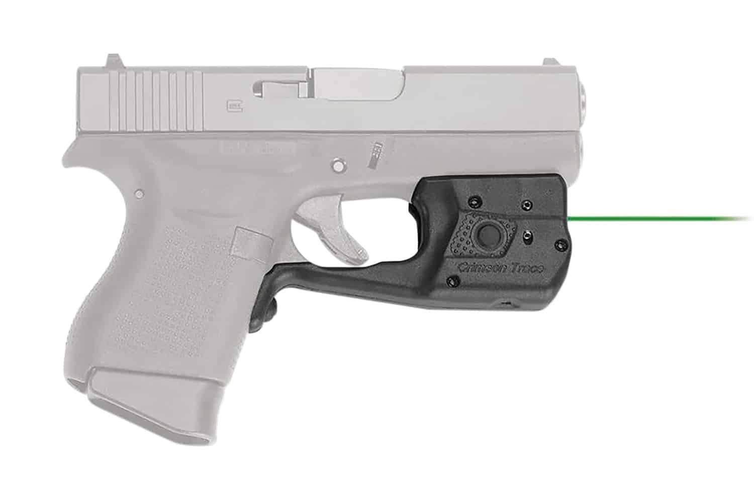 Crimson Trace 0158601 Laserguard Pro Compatible w/Glock 42/43/43X/48, Green Laser/White Light