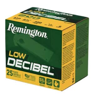 Remington Ammunition R20740 Low Decibel 410Gauge 2.50" 9Shot 25 Per Box/10 Case