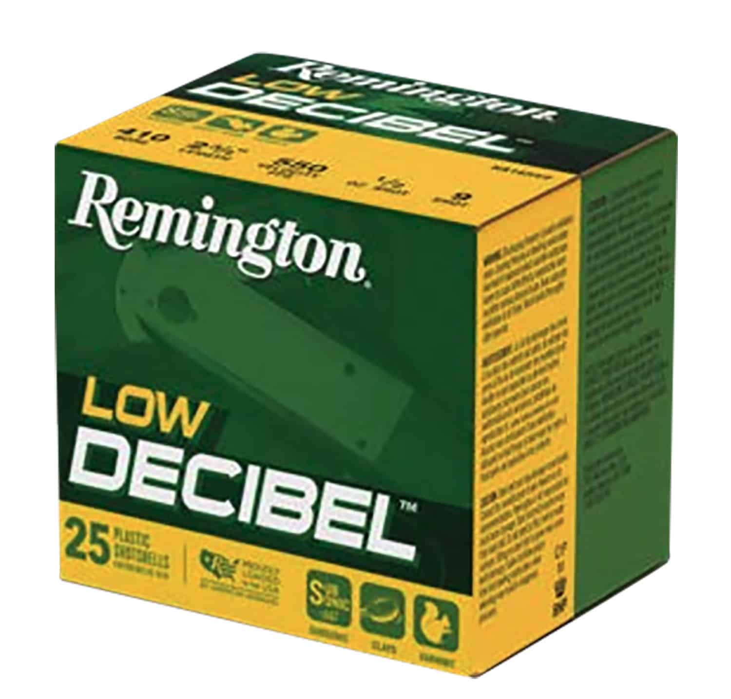 Remington Ammunition R20740 Low Decibel 410Gauge 2.50" 9Shot 25 Per Box/10 Case