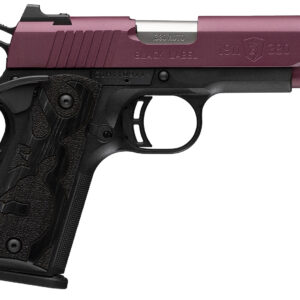 Browning 051995492 1911 Black Label Compact Frame 380 ACP 8+1 3.63" Matte Stainless Steel Barrel, Black Cherry Cerakote Serrated Steel Slide, Matte Black Polymer Frame, Black Polymer Grip