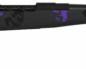 Fierce Firearms ROGM308WIN20BP Mini Rogue 308 Win 4+1 20" Hand Lapped/Match Grade Barrel, Black Cerakote Steel Receiver, Purple Camo Mini Rogue w/Adj Comb & Picatinny Rail Carbon Fiber Stock