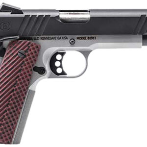 Bersa B19117050BMBC B1911  Full Size Frame 45 ACP 8+1 5" Stainless Steel Barrel, Stainless Serrated Steel Slide, Black Stainless Steel Frame w/Beavertail, Rosewood Grip, Ambidextrous