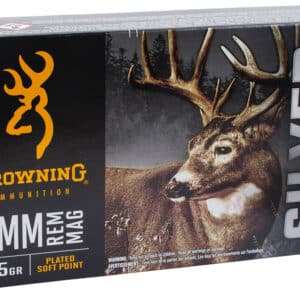 Browning Ammo B192600071 Silver 7mmRem Mag 175gr Plated Soft Point 20 Per Box/10 Case