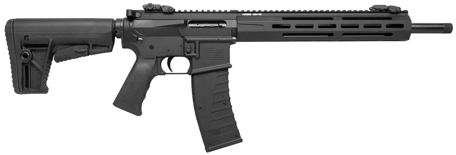 Kriss USA DM22CBL10 DMK22C Full Size 22 LR 15+1 16.50" Black Nitride Threaded Barrel, Black Aluminum Receiver w/Picatinny Rail, M-LOK Handguard, Black 6 Position Synthetic Stock, Black Polymer Grip