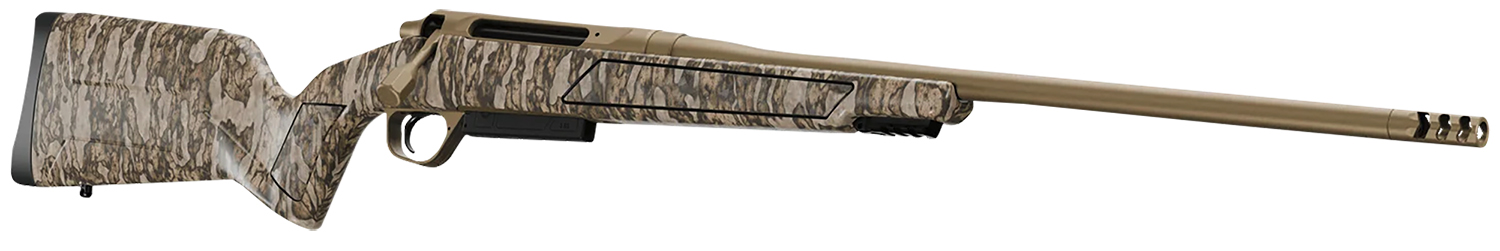 Christensen Arms 8011501800 Evoke Full Size 30-06 Springfield 4+1 22" Flat Dark Earth Cerakote #4 Contour Threaded Barrel, Mossy Oak Bottomland Fixed Hybrid Hunter w/Picatinny Rail Synthetic Stock