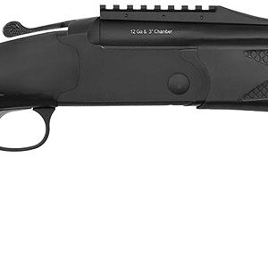 Chiappa Firearms 930384 202 AXT 12 Gauge 3" 2 20" Black Over/Under Vent Rib Barrel, Black Picatinny Rail Steel Receiver, Black Adj Comb Synthetic Stock