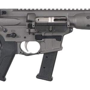 LWRC ICP9TG8 IC-9  9mm Luger 33+1 8.50" Black Nitride Threaded Barrel, M-LOK Handguard, Tungsten Gray Aluminum Receiver w/Integrated Rail Base, Black Pistol Tube, LWRC Ultra Combat Grip, Ambidextrous