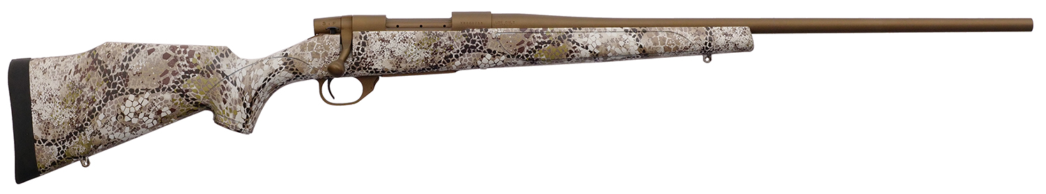 Weatherby VAP300NR4T Vanguard Badlands 300 Win 3+1 24" Burnt Bronze Cerakote #2 Threaded Barrel, Drilled & Tapped Steel Receiver, Badlands Approach Camo Monte Carlo w/Raised Comb Synthetic Stock