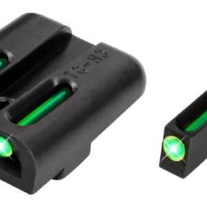TruGlo TG131GT2 TFO  Green/Tritium/Fiber Optic Front Sight-Green/Tritium/Fiber Optic Rear Sight Glock 20/21