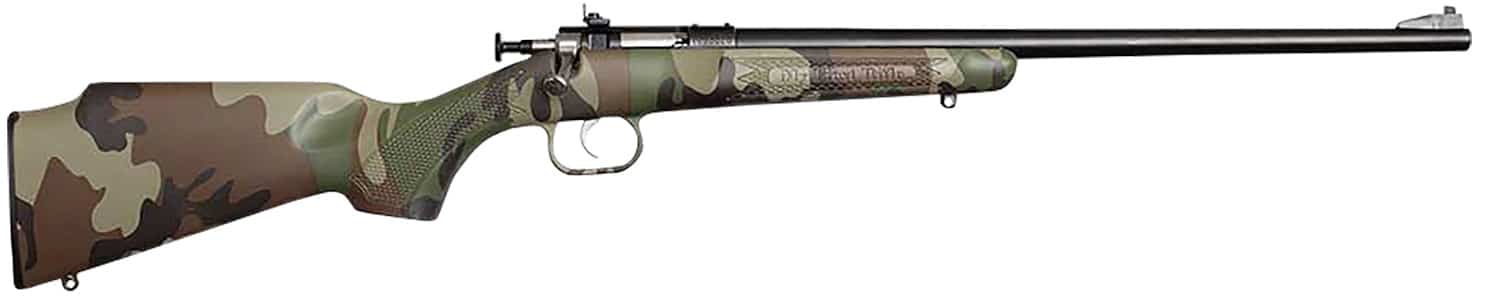 Crickett KSA2170 My First Rifle Gen2 22 S/L/LR Single Shot 16.10" Blued Barrel & Receiver, M81 Woodland Camo Synthetic Fixed Stock, EZ Loader