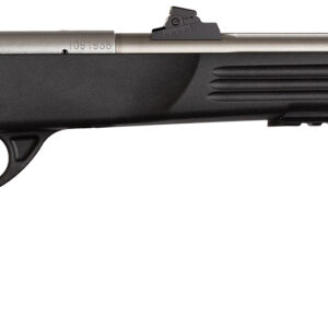 Crickett KSA796 Hunter Adult 22 WMR 1rd 9" Threaded Single Shot Stainless Barrel, Black Synthetic Grips