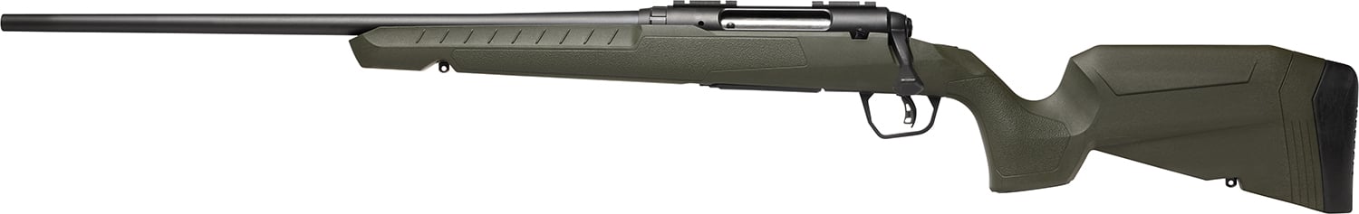 Savage Arms 32073 Axis 2 243 Win 4+1 22" Matte Black Sporter Barrel, Matte Black Drilled & Tapped Steel Receiver, Fixed Green Synthetic Stock, Left Hand