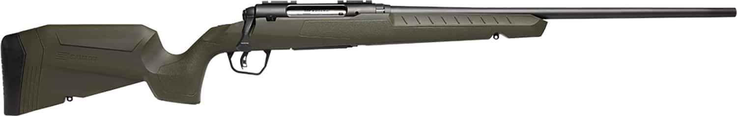 Savage Arms 32111 Axis 2 Compact 350 Legend 4+1 20" Matte Black Heavy Sporter Barrel, Matte Black Drilled & Tapped Carbon Steel Receiver, Fixed OD Green Synthetic Stock, Right Hand