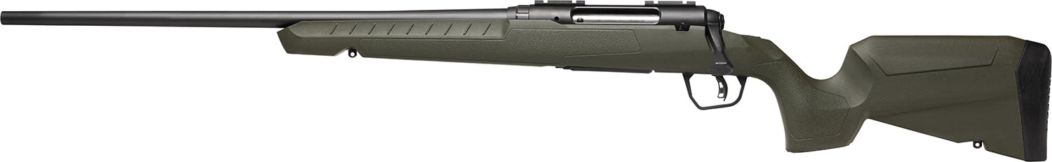 Savage Arms 32129 Axis 2 Compact 6.5 Creedmoor 4+1 20" Matte Black Heavy Sporter Barrel, Matte Black Drilled & Tapped Carbon Steel Receiver, Fixed OD Green Synthetic Stock, Left Hand
