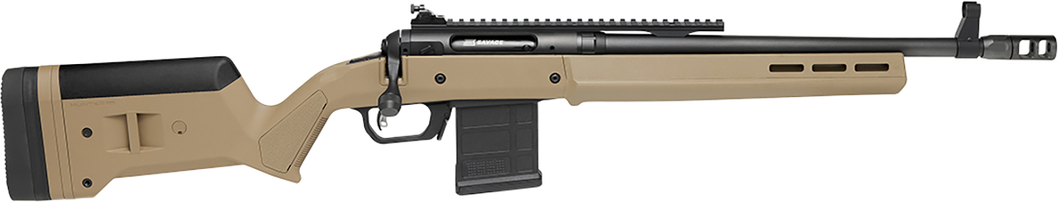 Savage Arms 58191 110 Scout Full Size 6mm ARC 10+1 16.50" Flat Dark Earth Threaded Barrel, Picatinny Rail Carbon Steel Receiver, Magpul Hunter Synthetic Stock