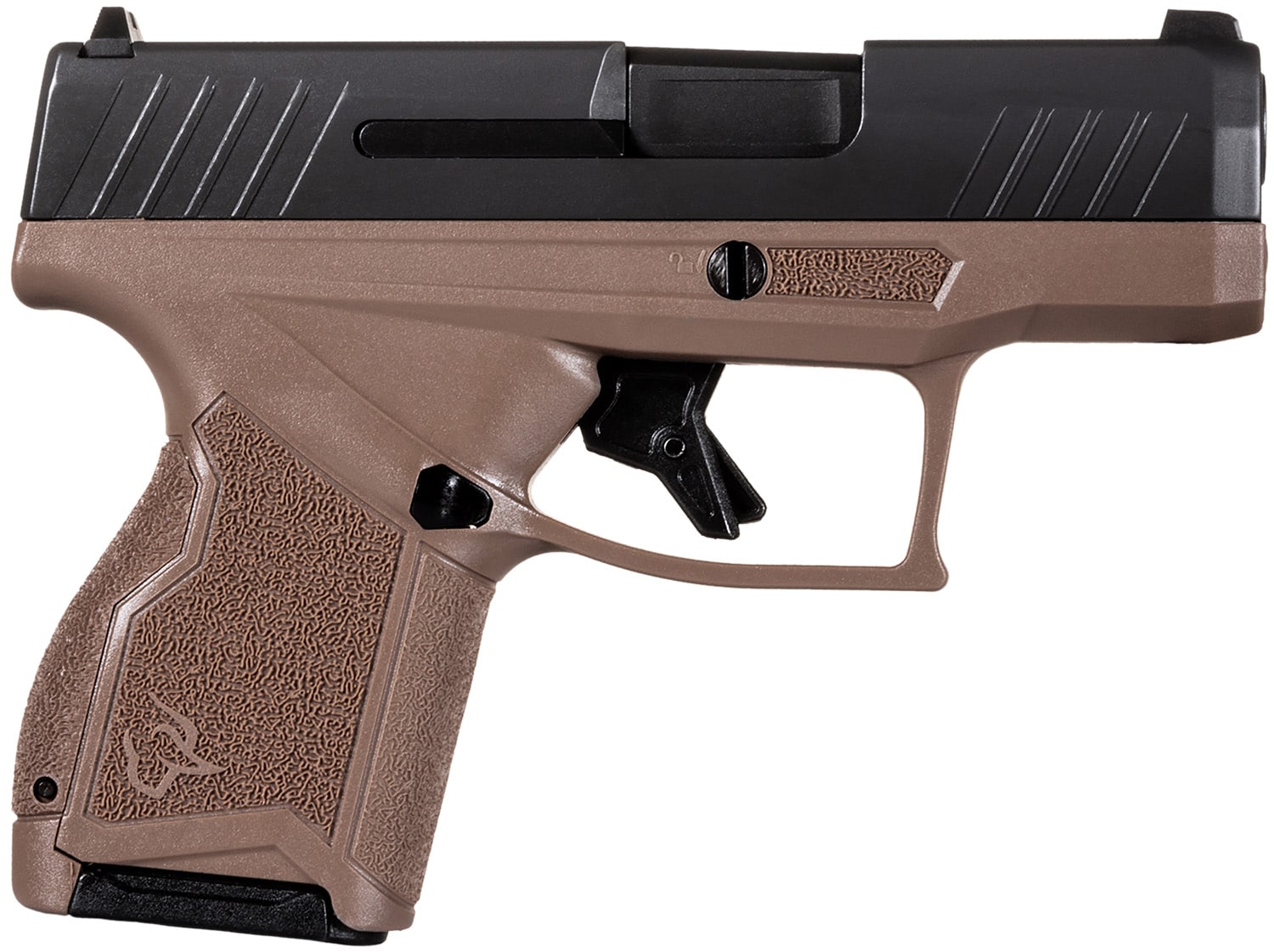 Taurus 1-GX4M931-B GX4 Micro-Compact Frame 9mm Luger 11+1 3.06" Satin Black DLC Stainless Steel Barrel Black Alloy Steel Serrated Slide Brown Stainless Steel Frame Textured Grip