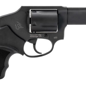 Taurus 2-650131 650 Small 357 Mag/38 Special +P 5 Shot 3" Matte Black Alloy Steel Barrel, Cylinder & Frame, Black Rubber Grip, Transfer Bar Safety, Concealed Hammer
