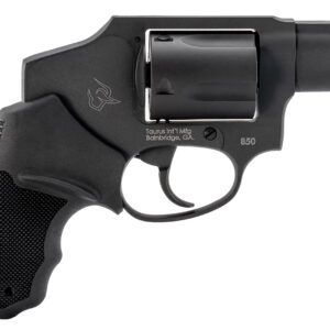 Taurus 2-850121 850 Small 38 Special 5 Shot 2" Matte Black Alloy Steel Barrel, Cylinder & Frame, Black Rubber Grip, Transfer Bar Safety, Concealed Hammer