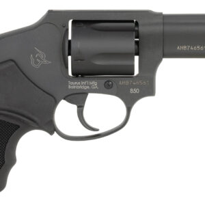 Taurus 2-850131 850 Small 38 Special 5 Shot 3" Matte Black Alloy Steel Barrel, Cylinder & Frame, Black Rubber Grip, Transfer Bar Safety, Concealed Hammer