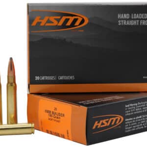 HSM 8MAUSER5N 8mmMauser 195gr Soft Point 20 Per Box/20 Case