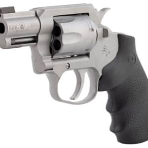 Colt Mfg KCOBRASM2BBS King Cobra Small 357 Mag 6 Shot 2" Matte Stainless Steel Barrel, Cylinder Frame, Black Hogue Overmolded Grips, Exposed Hammer