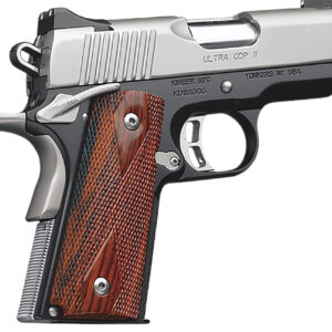Kimber Mfg.,inc 3200057CA Ultra CDP II (CA) 45 ACP 7+1 3" Satin Silver Stainless Steel Slide Matte Black KimPro II Rosewood Double Diamond Grip