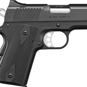 Kimber Mfg.,inc 3200061CA Ultra Carry II (CA) 45 ACP 7+1 3" Matte Black Steel Slide Black Synthetic Double Diamond Checkering Grip