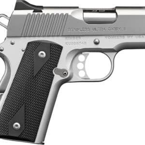 Kimber Mfg.,inc 3200062CA Stainless Ultra Carry II (CA) 45 ACP 7+1 3" Satin Silver Steel Slide Black Synthetic Double Diamond Checkering Grip