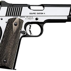 Kimber Mfg.,inc 3200122CA Eclipse Custom II (CA) 10mm 8+1 5 Brush Polished Front Serrations Stainless Steel Slide Laminated Gray/Black Double Diamond Grip