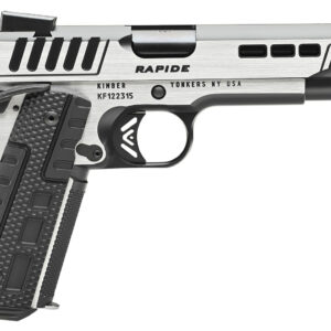 Kimber Mfg.,inc 3000425 Rapide Scorpius 45ACP 8+1 5" Black KimPro II w/ Brush Polished Flats Stainless Steel Slide G10 Grip