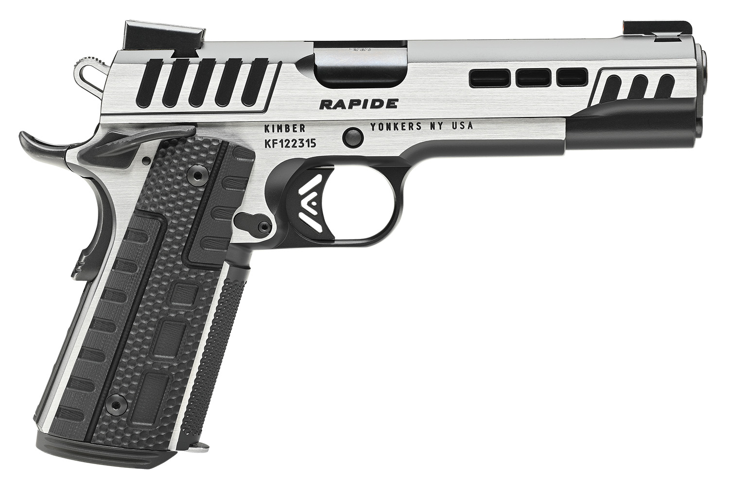 Kimber Mfg.,inc 3000426 Rapide Scorpius 10mm 8+1 5" Black KimPro II w/ Brush Polished Flats Stainless Steel Slide G10 Grip