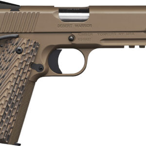 Kimber Mfg.,inc 3000236 Desert Warrior 45 ACP 7+1 5" Front Serrations Steel Slide Desert Tan KimPro II G-10 Grip