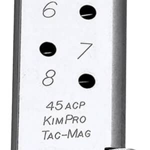 Kimber Mfg.,inc 1100721A Tac-Mag 8rd 45 ACP Silver Stainless Steel