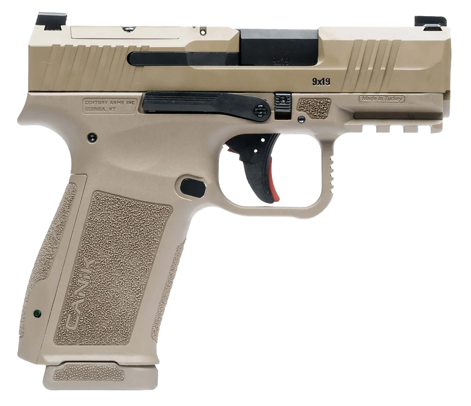 Century Arms HG7882DN Mete MC9L Sub-Compact Frame 9mm 17+1 3.18" FDE Steel Slide FDE