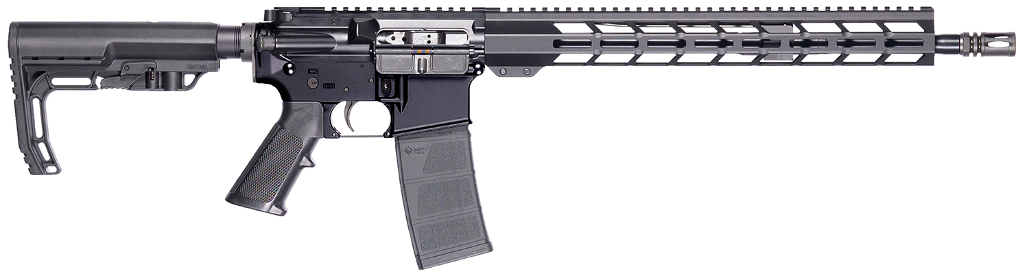 Patriot Ordnance Factory 02316 P-15 Base 5.56 NATO 10+1 16.50" Black Anodized A2 Style Grip