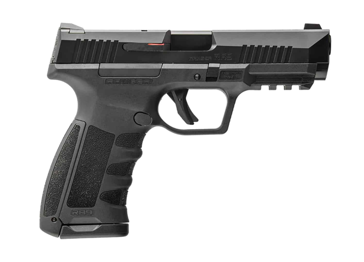 Dickinson LLC RA9B RA9 9mm Luger 17+1 4.25" Black Steel Barrel, Serrated Aluminum Slide, Polymer Frame w/Accessory Rail