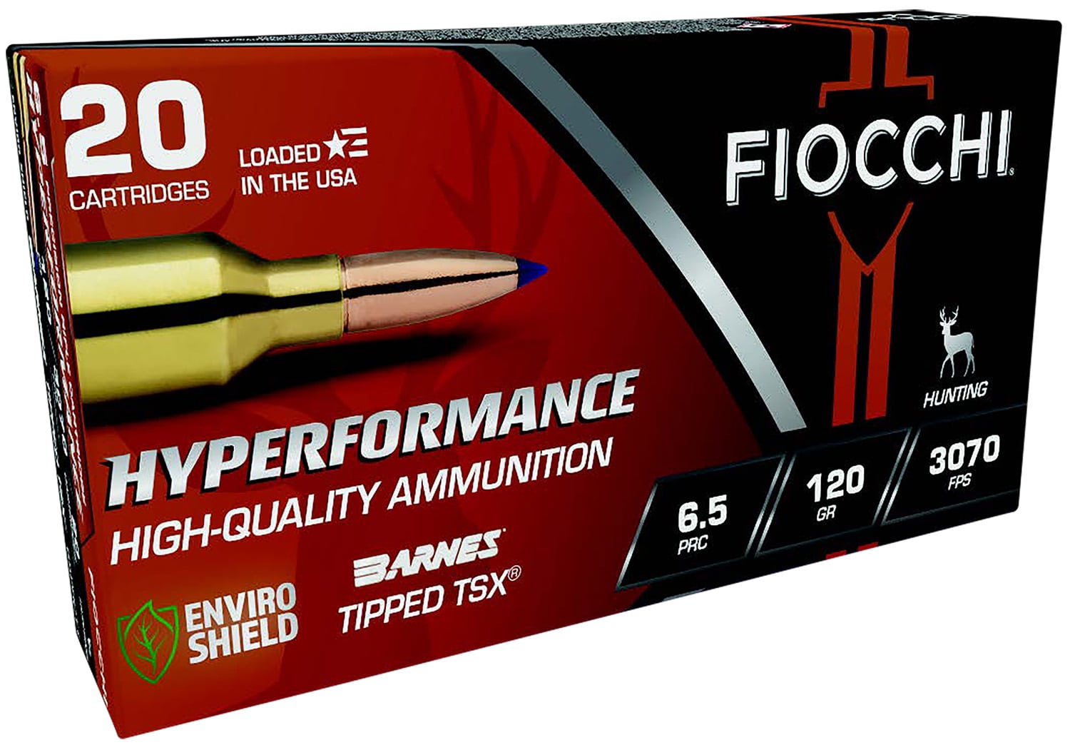 Fiocchi 65PRCTT Hyperformance 6.5PRC 120gr Barnes Tipped TSX 20 Per Box/10 Case