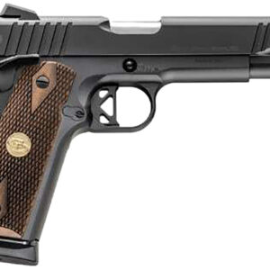 Charles Daly 440211 Superior 45 ACP 10+1 5" Stainless Steel Barrel, Black Serrated Steel Slide, Black Steel Frame w/Beavertail, Walnut Diamond Checkered Grip