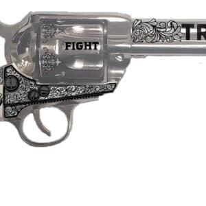 Traditions SAT73132FT 1873 45 Long Colt 6rd 5.50" Nickel White PVC Grip