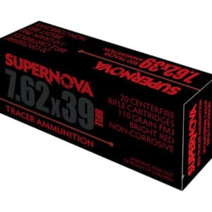 Supernova PMSN762R Red Tracer 7.62mm 110 gr Full Metal Jacket 20 Per Box/ 50 Cs