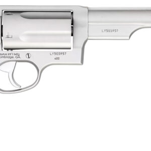 Taurus 2-441069T Judge Compact 45 Colt (Long Colt)/410 Bore 5 Shot 6.50" Matte Stainless Steel Barrel, Cylinder & Frame, Black Ribber Grip, Transfer Bar Safety, Exposed Hammer