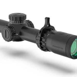 Swampfox Optics THK16241RF Tomahawk II  Black 1-6x 24mm 30mm Tube Bright Fiber Optic Red Reticle
