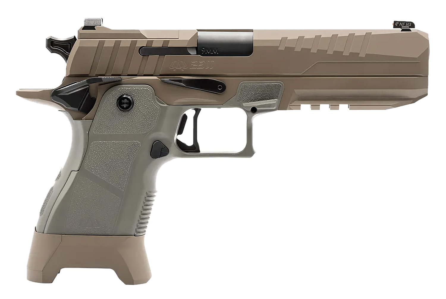 Oa Defense OA2311FLSZKITHDSSTD17 2311 Full 9x19 17rd 5" Black DLC High Desert Sage Optic Ready 17-4 Stainless Steel Slide High Desert Sage Polymer Grip Ambidextrous