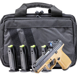 Rost Martin RM1CFDEOSP10CA RM1C *CA Compliant 9mm Luger 10+1 4" Black Steel Barrel, Black Tenifer Optic Ready/Serrated Steel Slide, Flat Dark Earth Polymer Frame w/Picatinny Rail, Textured Grip