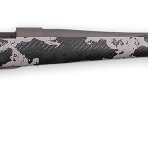 Weatherby VTE653WR8B Vanguard Talon 6.5-300 Wthby Mag 3+1 28" Tungsten Cerakote Peak 44 Blacktooth Carbon Fiber Stock w/ Green & White Sponge Pattern